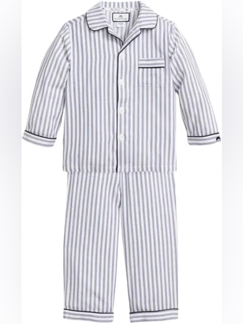 Petite Plume Twill Pajama Set in Vintage French Stripes - 7 Years